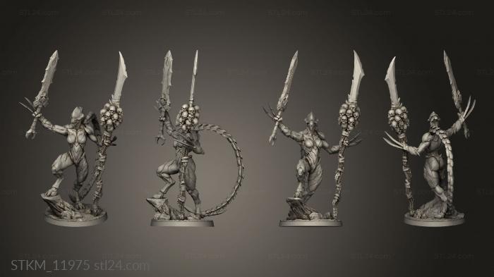 Figurines heroes, monsters and demons (Legion Fire Fem Female Jefa, STKM_11975) 3D models for cnc