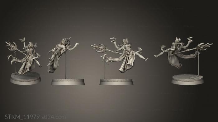 Figurines heroes, monsters and demons (Almanarea Battle Mage Lovers female, STKM_11979) 3D models for cnc