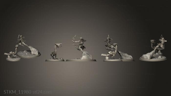 Figurines heroes, monsters and demons (Aloy Horizon Zero Dawn Watcher arrow, STKM_11980) 3D models for cnc