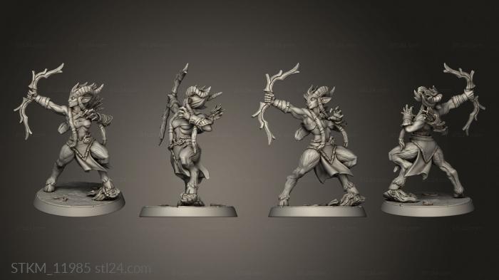 Figurines heroes, monsters and demons (Arverian Woodkeepers Bow, STKM_11985) 3D models for cnc