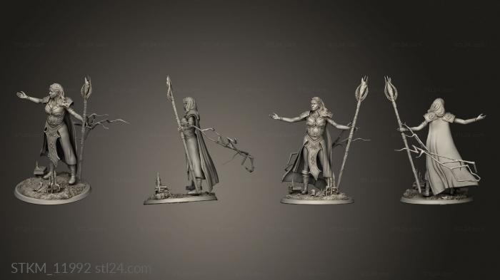 Figurines heroes, monsters and demons (Arcanum Akara The Sorceress, STKM_11992) 3D models for cnc