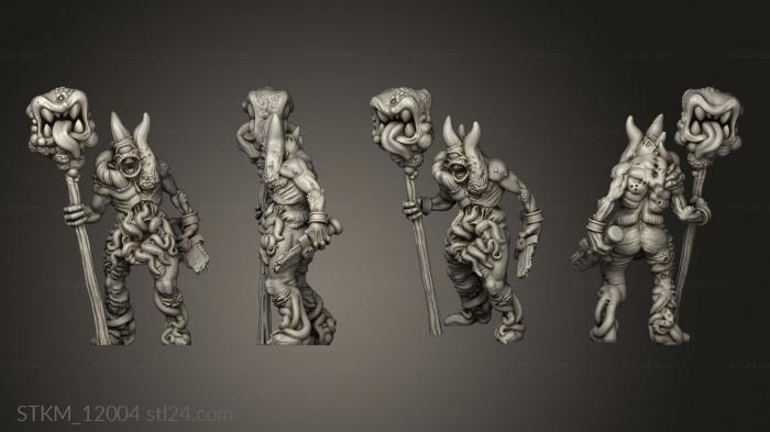 Figurines heroes, monsters and demons (Plague Demons Command, STKM_12004) 3D models for cnc