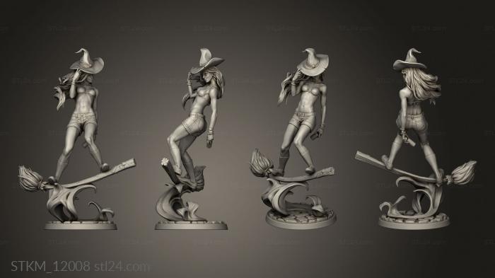 Figurines heroes, monsters and demons (Anita Young Witch NSFW, STKM_12008) 3D models for cnc