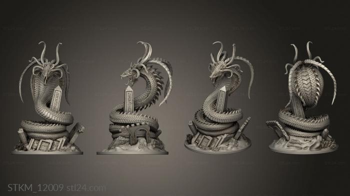 Figurines heroes, monsters and demons (Ancient Egypt Apophis, STKM_12009) 3D models for cnc