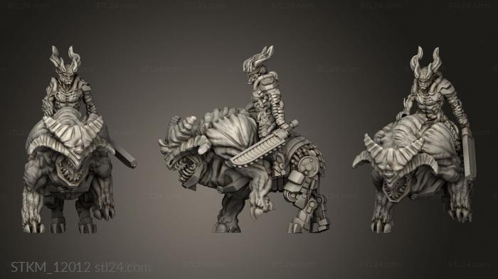 Figurines heroes, monsters and demons (Bringers Fury, STKM_12012) 3D models for cnc