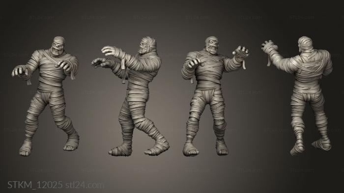 Figurines heroes, monsters and demons (Ancient Undead Mummy, STKM_12025) 3D models for cnc