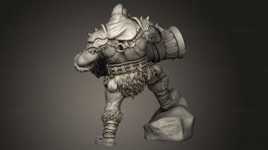 Figurines heroes, monsters and demons (Bombardiers Champion, STKM_12032) 3D models for cnc