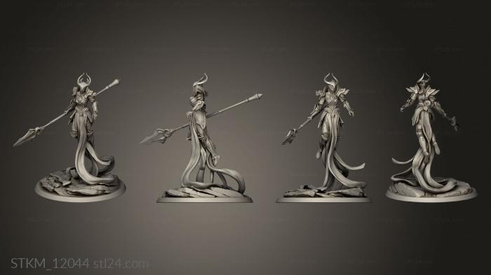 Figurines heroes, monsters and demons (Angelic Warrior Wing, STKM_12044) 3D models for cnc
