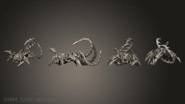 Figurines heroes, monsters and demons (Evisceration, STKM_12050) 3D models for cnc