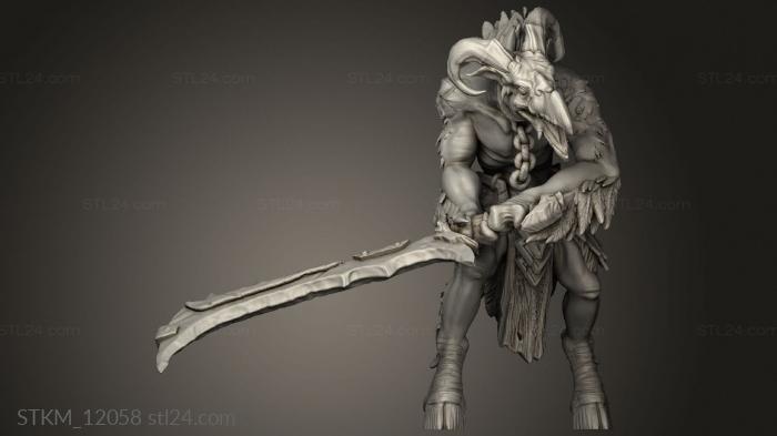 Figurines heroes, monsters and demons (avian raider squad heavy, STKM_12058) 3D models for cnc