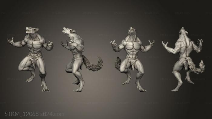 Figurines heroes, monsters and demons (Children the Night werewolf, STKM_12068) 3D models for cnc