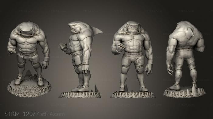 Figurines heroes, monsters and demons (BIG, STKM_12077) 3D models for cnc