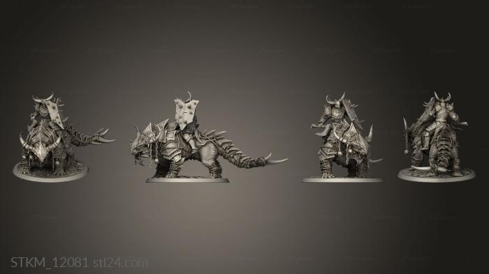 Figurines heroes, monsters and demons (Araki Axe Guard Mount, STKM_12081) 3D models for cnc