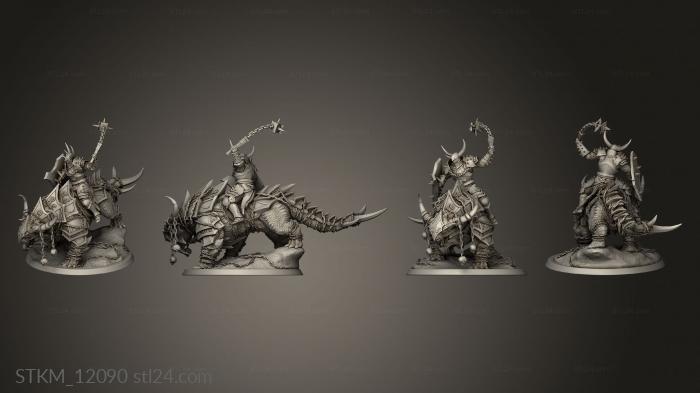 Figurines heroes, monsters and demons (Araki Flail Attack Mount, STKM_12090) 3D models for cnc