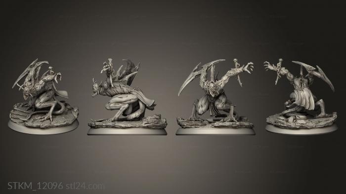 Figurines heroes, monsters and demons (Enemy Deep Scourge, STKM_12096) 3D models for cnc