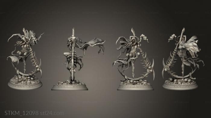 Figurines heroes, monsters and demons (BALLET DEATH scythe, STKM_12098) 3D models for cnc
