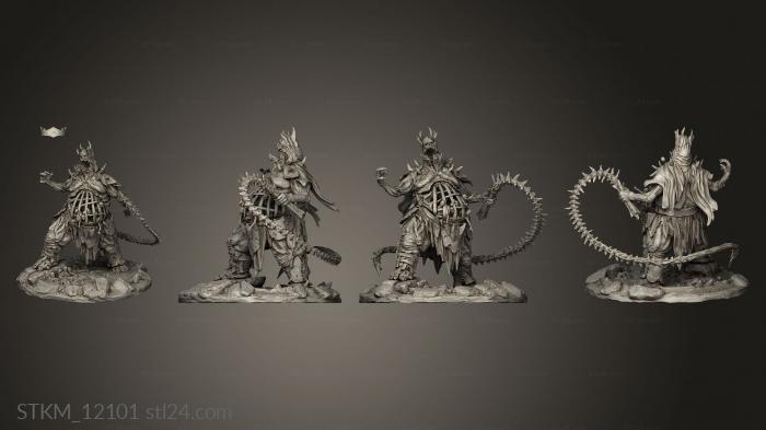 Figurines heroes, monsters and demons (Aspect the Jailer For custom feet, STKM_12101) 3D models for cnc
