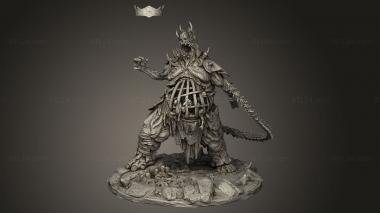 Figurines heroes, monsters and demons (Aspect the Jailer For custom feet, STKM_12101) 3D models for cnc