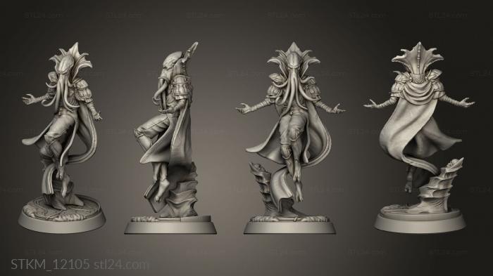Figurines heroes, monsters and demons (Enemies Cthulhu Folk, STKM_12105) 3D models for cnc