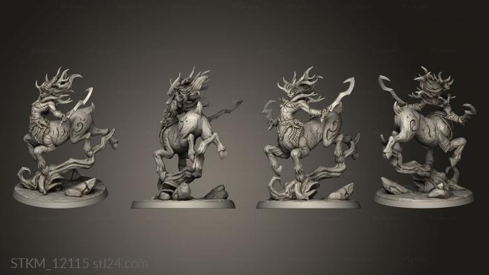 Figurines heroes, monsters and demons (Arverian Woodkeepers Xeron Thunderhoof, STKM_12115) 3D models for cnc