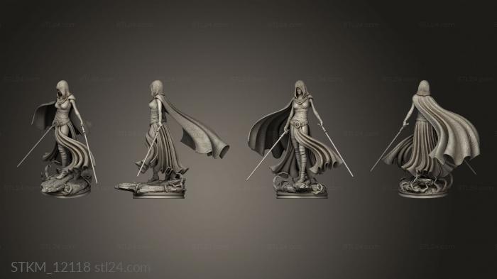 Статуэтки герои, монстры и демоны (Асажж Вентресс Звездные войны, STKM_12118) 3D модель для ЧПУ станка