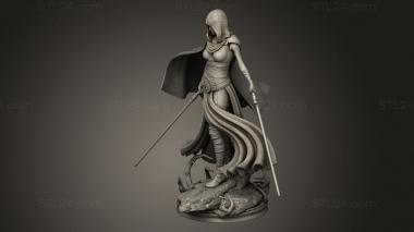 Figurines heroes, monsters and demons (Asajj Ventress Star Wars, STKM_12118) 3D models for cnc