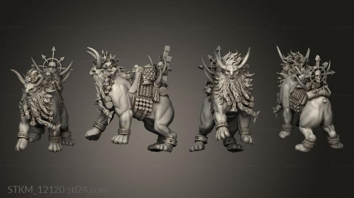 Figurines heroes, monsters and demons (LAMASSU, STKM_12120) 3D models for cnc
