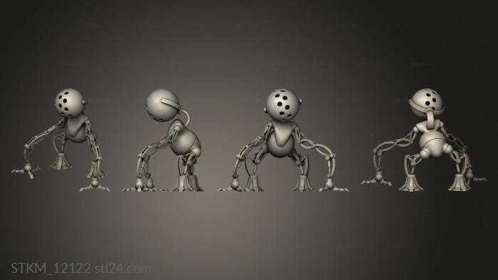 Figurines heroes, monsters and demons (Atomic Heart robot Belyash, STKM_12122) 3D models for cnc