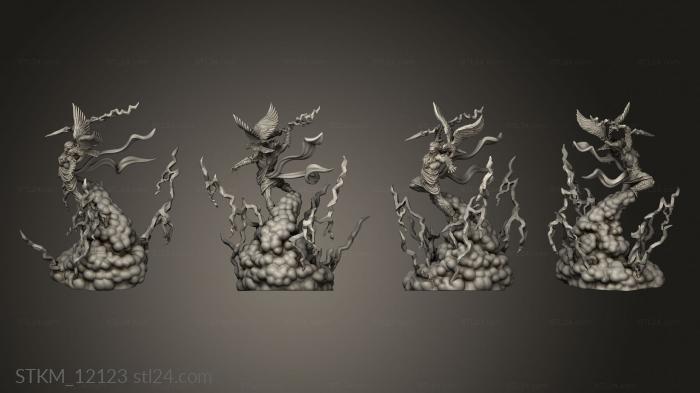 Figurines heroes, monsters and demons (Zeus, STKM_12123) 3D models for cnc