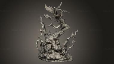 Figurines heroes, monsters and demons (Zeus, STKM_12123) 3D models for cnc