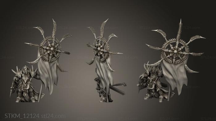 Figurines heroes, monsters and demons (RISES HAVOC ION BANNER, STKM_12124) 3D models for cnc