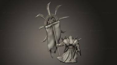 Figurines heroes, monsters and demons (RISES HAVOC ION BANNER, STKM_12124) 3D models for cnc