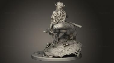 Figurines heroes, monsters and demons (Forest Mushroom Nymph, STKM_12125) 3D models for cnc