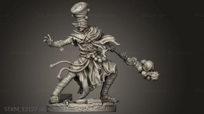 Figurines heroes, monsters and demons (cauldron keep Lone Heroes Monk, STKM_12127) 3D models for cnc
