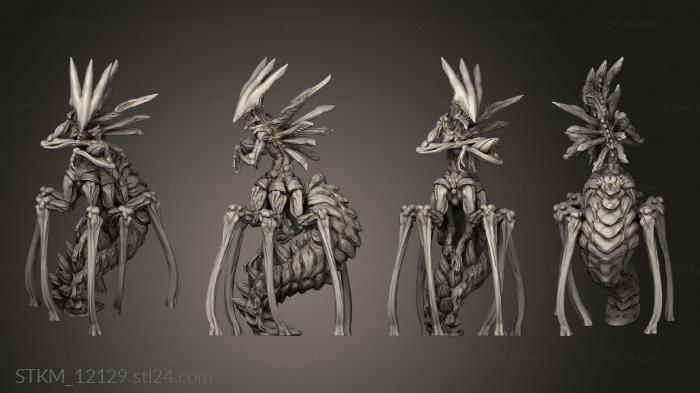 Figurines heroes, monsters and demons (Creatures from behind the veil Void Hunter Queen, STKM_12129) 3D models for cnc