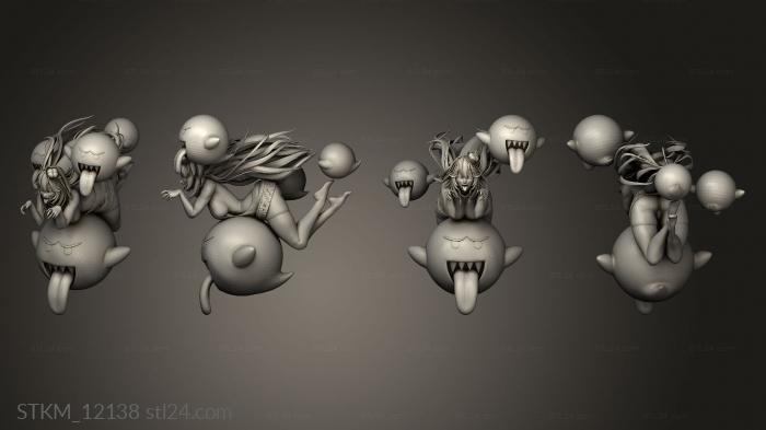 Figurines heroes, monsters and demons (Boosette, STKM_12138) 3D models for cnc