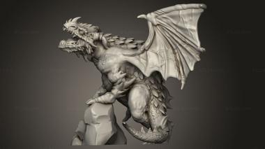 Figurines heroes, monsters and demons (Caves Despair Cave Dragon Roar, STKM_12142) 3D models for cnc