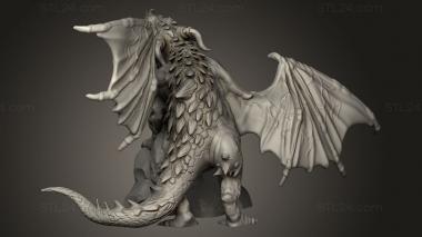 Figurines heroes, monsters and demons (Caves Despair Cave Dragon Roar, STKM_12142) 3D models for cnc