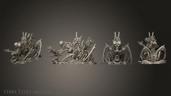 Figurines heroes, monsters and demons (CE BIG MONSTER MUTATION BACK, STKM_12143) 3D models for cnc