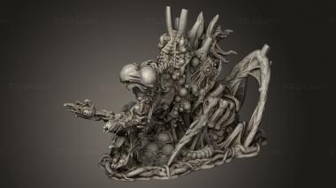 Figurines heroes, monsters and demons (CE BIG MONSTER MUTATION BACK, STKM_12143) 3D models for cnc