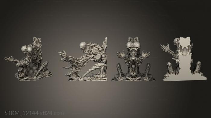 Figurines heroes, monsters and demons (CE BIG MONSTER MUTATION BACK, STKM_12144) 3D models for cnc