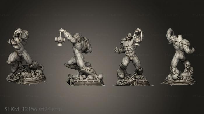 Статуэтки герои, монстры и демоны (Скульптура Злодейство Кровавая Нога OP, STKM_12156) 3D модель для ЧПУ станка