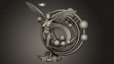 Figurines heroes, monsters and demons (AURORA cyber angel BALL, STKM_12157) 3D models for cnc