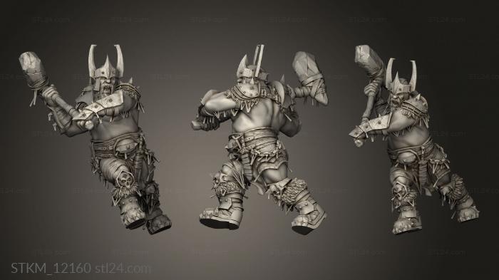 Figurines heroes, monsters and demons (Thug OGRES Ogre, STKM_12160) 3D models for cnc