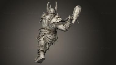 Figurines heroes, monsters and demons (Thug OGRES Ogre, STKM_12160) 3D models for cnc