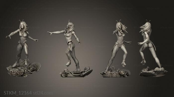 Figurines heroes, monsters and demons (antis Back Skirt, STKM_12164) 3D models for cnc