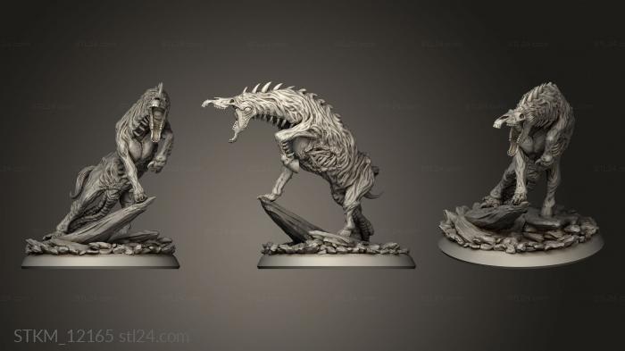Figurines heroes, monsters and demons (chaos CORRUPTION ECHOES Enemy Corrupted Horse, STKM_12165) 3D models for cnc
