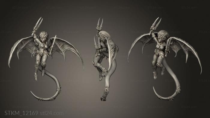 Figurines heroes, monsters and demons (Fantasy Harpie dagger, STKM_12169) 3D models for cnc