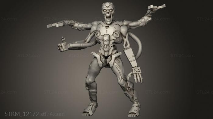 Figurines heroes, monsters and demons (Character cybermorph, STKM_12172) 3D models for cnc