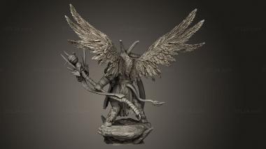 Figurines heroes, monsters and demons (BEASTMEN winged shaman, STKM_12176) 3D models for cnc